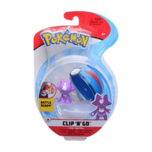 Jazwares Pokemon Clip 'N' Go - Ultra Ball with Toxel Battle Figure 5cm (PKW0154)