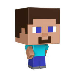 Mattel Minecraft -Mob Head Μίνι Φιγούρα Steve (HDV66/HDV64)