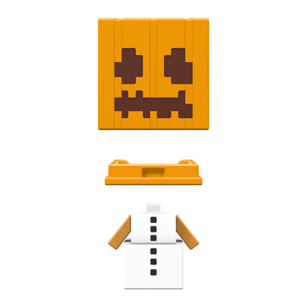 Mattel Minecraft - Mob Head Μίνι Φιγούρα Snow Golem (HDV81/HDV64)