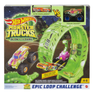 Mattel Hot Wheels® Monster Trucks: Glow in The Dark Epic Loop Challenge™ Playset (HBN02)