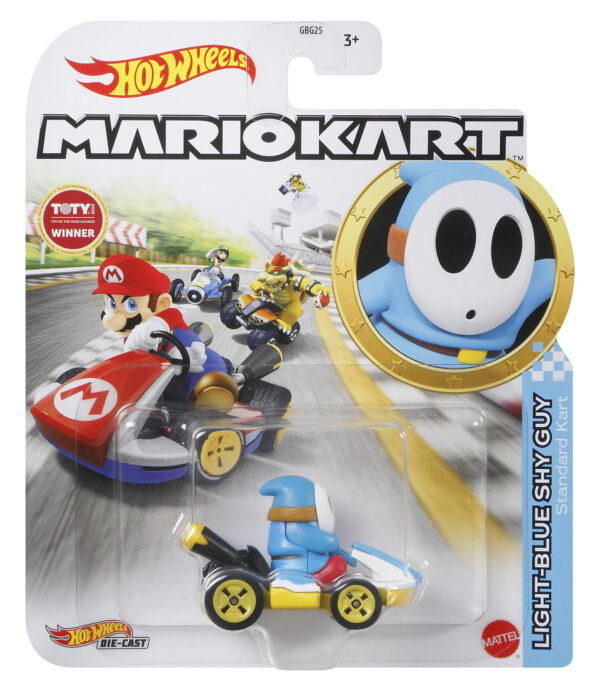 Mattel Hot Wheels® Mario Kart™ Light-Blue Shy Guy, Stadard Kart (GBG25/GRN21)