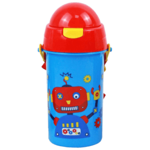 Must Παγούρι Νηπίου Πλαστικό με Καλαμάκι 500 ml, Robot (0584541)