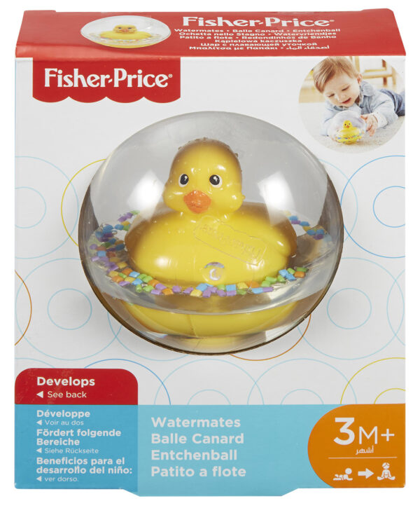 Fisher-Price® Μπαλίτσα με Παπάκι Κίτρινο, 3m+ (75676/DVH21)