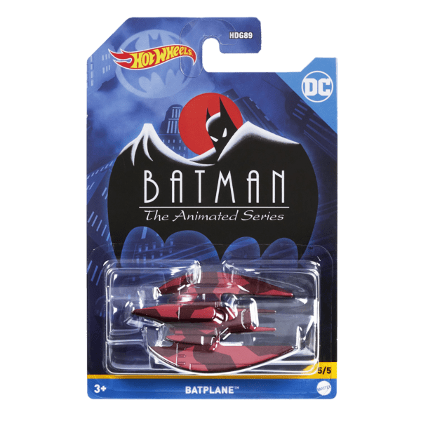 Mattel Hot Wheels® Batman™ Αυτοκινητάκια 1:64 - Batman The Animated Series Batplane™ (HDK70/HDG89)