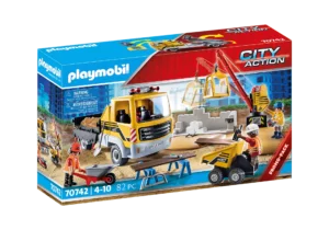 Playmobil City Action: Εργοτάξιο με Ανατρεπόμενο Φορτηγό (70742)