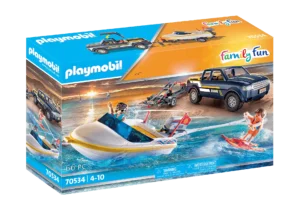 Playmobil Family Fun: Φορτηγάκι με Τρέιλερ και Ταχύπλοο (70534)