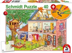 Schmidt Puzzle Μηχανικός 40pcs και Σετ με Εργαλεία (56375)