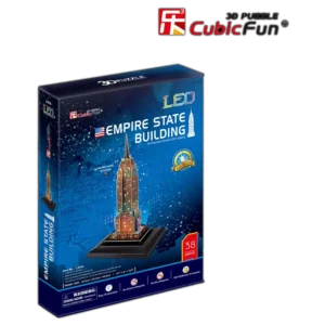 CubicFun 3D Puzzle 38pcs, Empire State Building with LED (L503h)