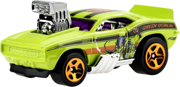 Mattel Hot Wheels® Αυτοκινητάκια 1:64 - Marvel Spiderman, Camaro Z28 Green Golbin, Car 4/5 (HDG78/HFW35)
