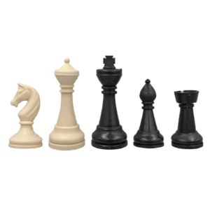ToyMarkt Πλαστικά Πιόνια Μπεζ-Μαύρα Για Μεγάλο Σκάκι (69-1732)