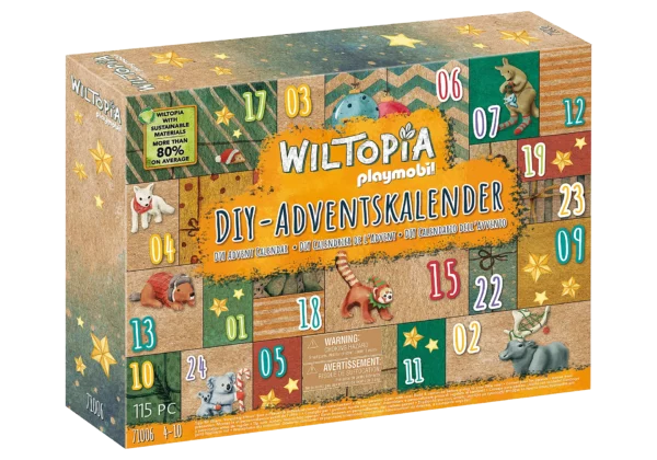 Playmobil Christmas: Advent Calendar Wiltopia - DIY Χριστουγεννιάτικο Ημερολόγιο - Εξερευνώντας τον κόσμο των ζώων (71006)
