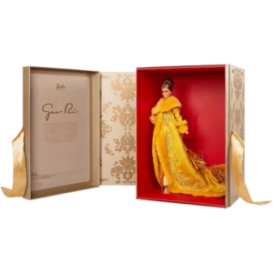 Mattel Barbie® Signature Doll: Guo Pei Barbie® Doll Wearing Golden-Yellow Gown, Release date: OCT/26/2022 (HBX99)
