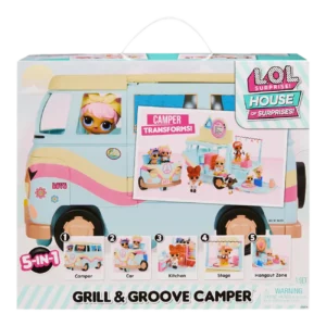 MGA Entertainment L.O.L. Surprise! 5-In-1 Grill And Groove Camper (580645EUC)