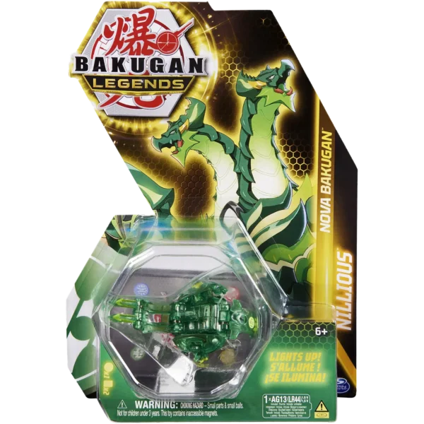 Spin Master Bakugan Legends: Nova Bakugan - Nillious (Green) (20139535)