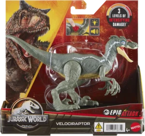 Mattel Jurassic World, Epic Attack - Velociraptor (HNC11)