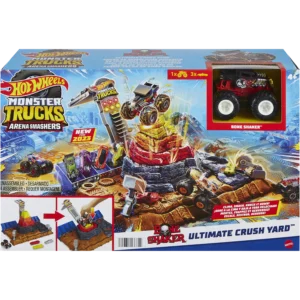 Mattel Hot Wheels® Monster Trucks: Arena Smashers Bone Shaker Ultimate Crush Yard™ (HNB96)