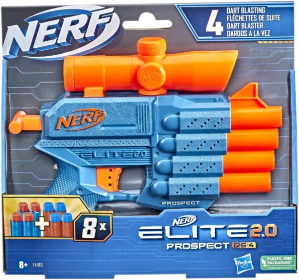 Hasbro Nerf Elite 2.0 Prospect Qs-4 Blaster (F4190)