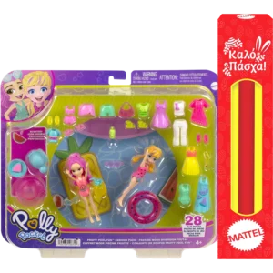 Παιχνιδολαμπάδα Polly Pocket™: Fruity Pool Fun™ Fashion Pack (HKV95/HNF51)