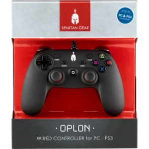 Spartan Gear - Oplon Wired Controller Black PC/PS3 (SGCPCPS302)