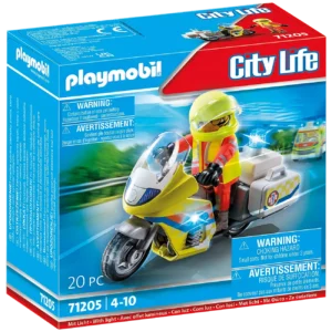Playmobil City Life - Διασώστης με Μοτοσικλέτα (71205)