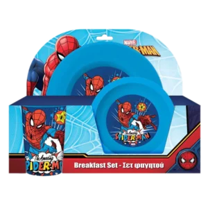 Spiderman Σετ Φαγητού PP, 3 Τεμ. Μπωλ Πιάτο Και Ποτήρι (0508203)
