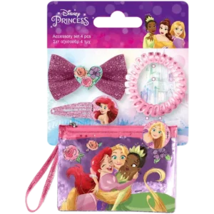 Disney Princess Αξεσουάρ Μαλλιών με Τσαντάκι 4τεμ. (0563149)