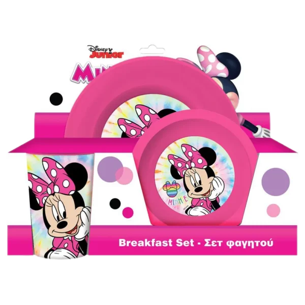 Disney Minnie Mouse Σετ Φαγητού PP, 3 Τεμ. Μπωλ Πιάτο Και Ποτήρι (0563782)