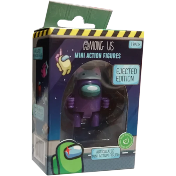 P.M.I. Among Us Action Figure S3 Ejected Edition, Single Pack Crewmate: Μοβ (AU6301)