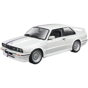 Bburago 1988 BMW 3 Series M3 Λευκό Με Ρίγα 1:24 (18-21100)