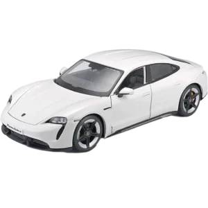 Bburago Porsche Taycan Turbo S White 1:24 (18-21098)