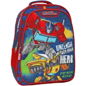 Must Σακίδιο Πλάτης Transformers Unlease Your Inner Hero, Με LED, 3 Θήκες, 32x18x43cm (0483232)