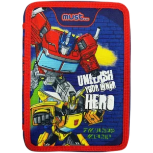 Must Κασετίνα Γεμάτη Διπλή Transformers Unlease Your Inner Hero 15X5X21cm (0483248)
