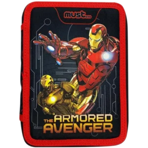 Must Κασετίνα Γεμάτη Διπλή Avengers Iron Man 15X5X21cm (0506100)