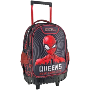 Must Τσάντα Trolley Δημοτικού Spiderman Queens New York City, 3 θήκες 34x20x45cm (0508117)