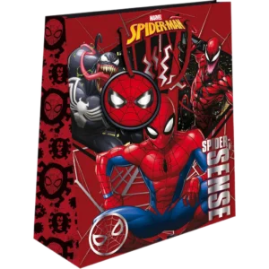 Τσάντα Δώρου Χάρτινη Spiderman με Folie Εκτύπωση 18x11x23cm (0508253)