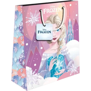 Τσάντα Δώρου Χάρτινη Frozen Elsa με Glitter 18x11x23cm (0563936)