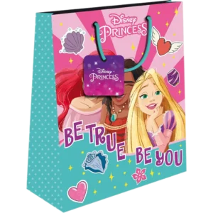 Τσάντα Δώρου Χάρτινη Disney Princess με Glitter 18x11x23cm (0563938)