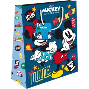 Τσάντα Δώρου Χάρτινη Disney Mickey/Minnie Mouse με Folie Εκτύπωση 33x10x45cm (0563953)