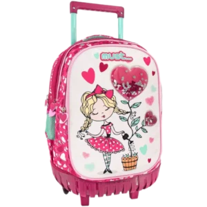 Must Τσάντα Trolley Δημοτικού Balloon Girl, 3 θήκες 34x20x45cm (0584988)