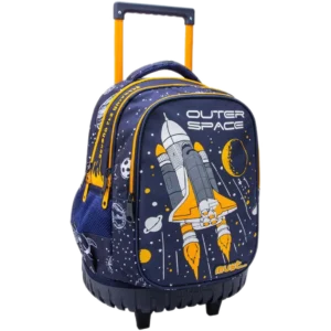 Must Τσάντα Trolley Δημοτικού Outer Space, 3 θήκες 34x20x45cm (0585012)