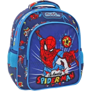 Must Τσάντα Πλάτης Νηπιαγωγείου, Spiderman The Amazing, 2 θήκες (0508092)
