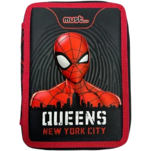 Must Κασετίνα Γεμάτη Διπλή 3D Spiderman Queens New York City 15X5X21cm (0508118)