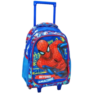 Must Τσάντα Trolley Δημοτικού Spiderman Beyond Amazing, 3 θήκες 34x20x44cm (0508122)