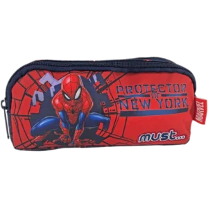 Must Κασετίνα Βαρελάκι Spiderman Protector of New York με 2 θήκες (0508153)