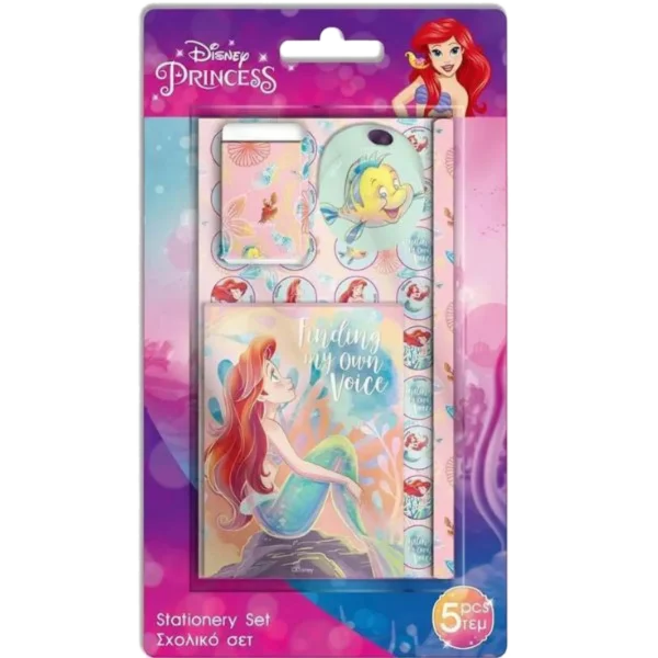 Diakakis Imports Σχολικό Σετ Disney Princess Ariel 5 Τμχ. (0563845)