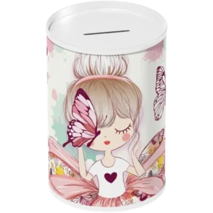 Must Κουμπαράς Μεταλλικός Butterfly Girl (0585039)