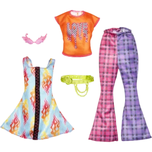 Mattel Barbie® Fashions Μοδάτα Σύνολα: 2-Pack Clothing Set, 2 Outfits For Barbie Doll (HJT34/GWC32)