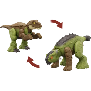 Mattel Jurassic Fierce Changers™, Jurassic World Double Danger™: Tyrannosaurus Rex Ankylosaurus (HLP06/HLP05)