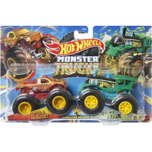 Mattel Hot Wheels® Monster Trucks Demolition Doubles™: Spur of the Moment™ vs Loco Punk™ (HLT63/FYJ64)