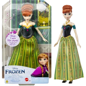 Mattel Disney Frozen, Κούκλα Anna που Τραγουδάει Αγγλικά (HLW56/HLW54)